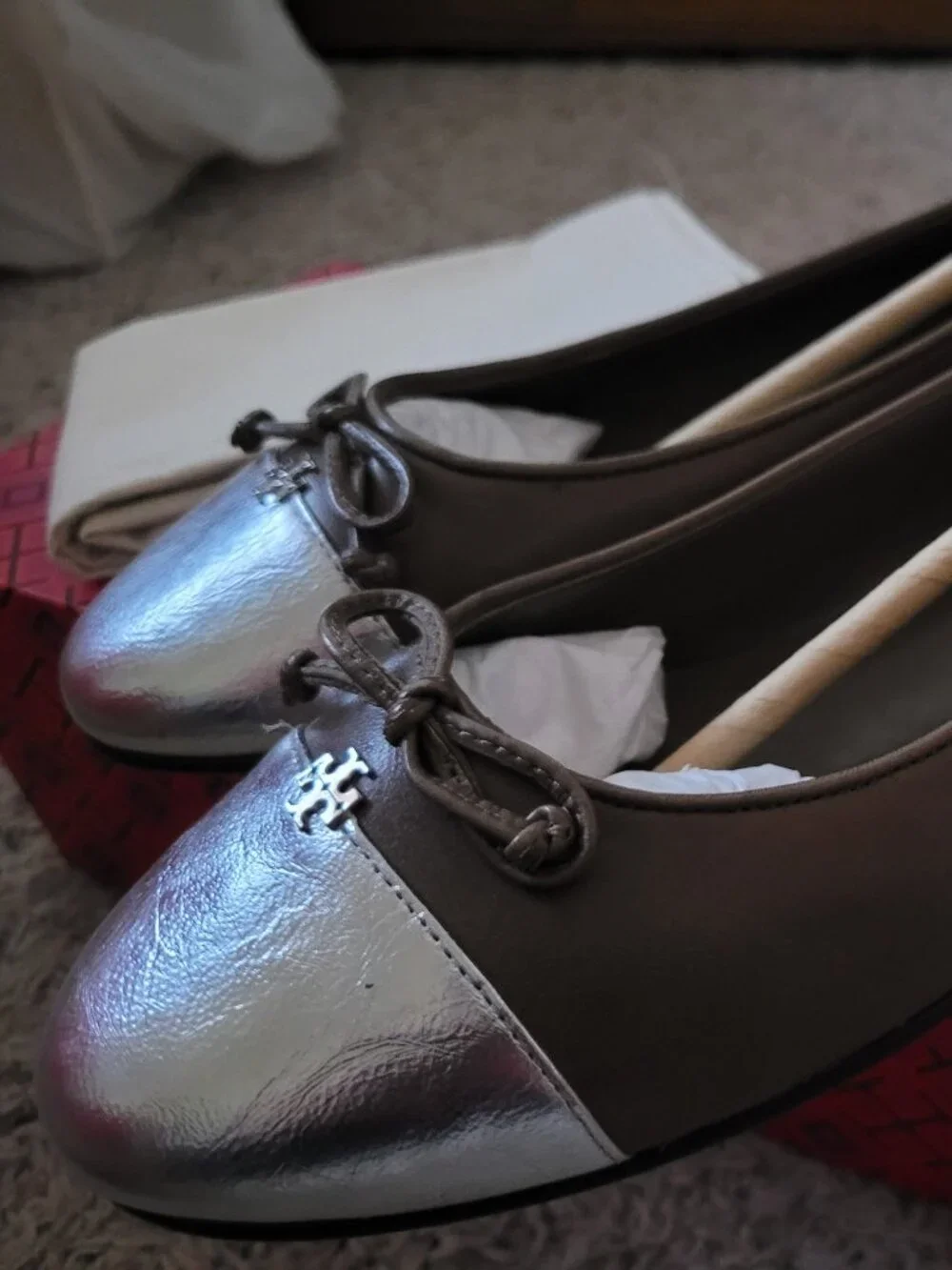 NIB Tory Burch Cap Toe Ballet Shoe -8.5